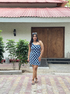 Indigo Whimsy Mini Dress